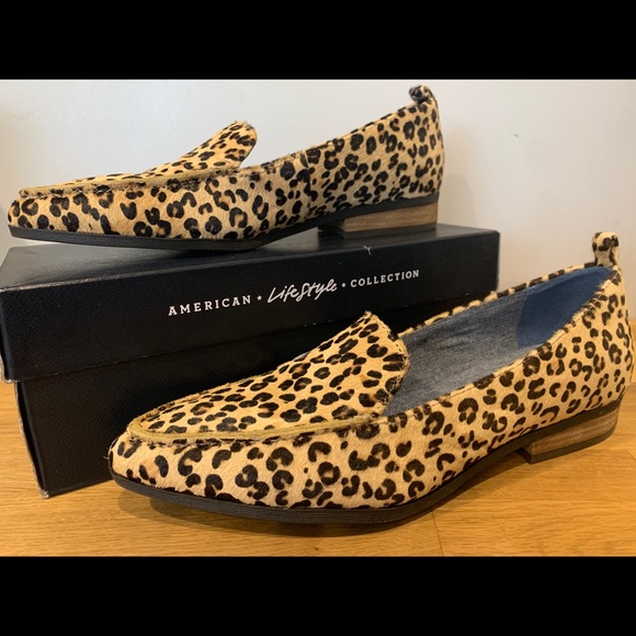 dr scholl's leopard loafer